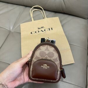 NWT Coach Mini Court Backpack Bag Charm